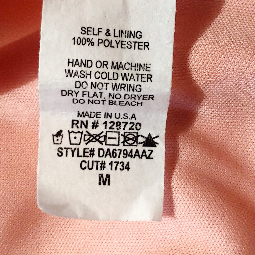 Blush/light pink silk dress - Picture 3 of 3